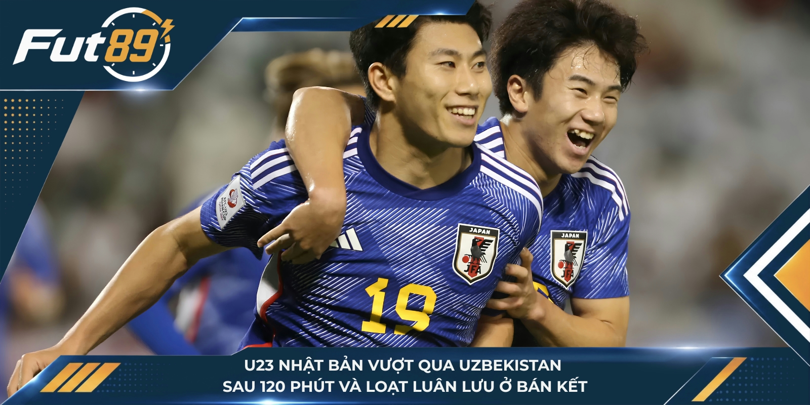 U23 Nhật Bản vượt qua Uzbekistan sau 120 phút và loạt luân lưu ở bán kết