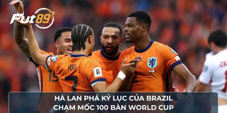 Hà Lan Phá Kỷ Lục Của Brazil, Chạm Mốc 100 Bàn World Cup