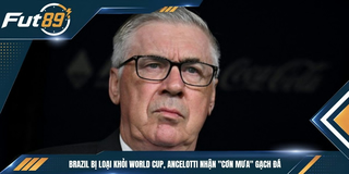 Brazil Bị Loại Khỏi World Cup, Ancelotti Nhận “Cơn Mưa” Gạch Đá