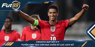 Croatia Sụp Đổ 0-7, Tuyển Anh Tạo Cơn Địa Chấn Kỷ Lục Lịch Sử