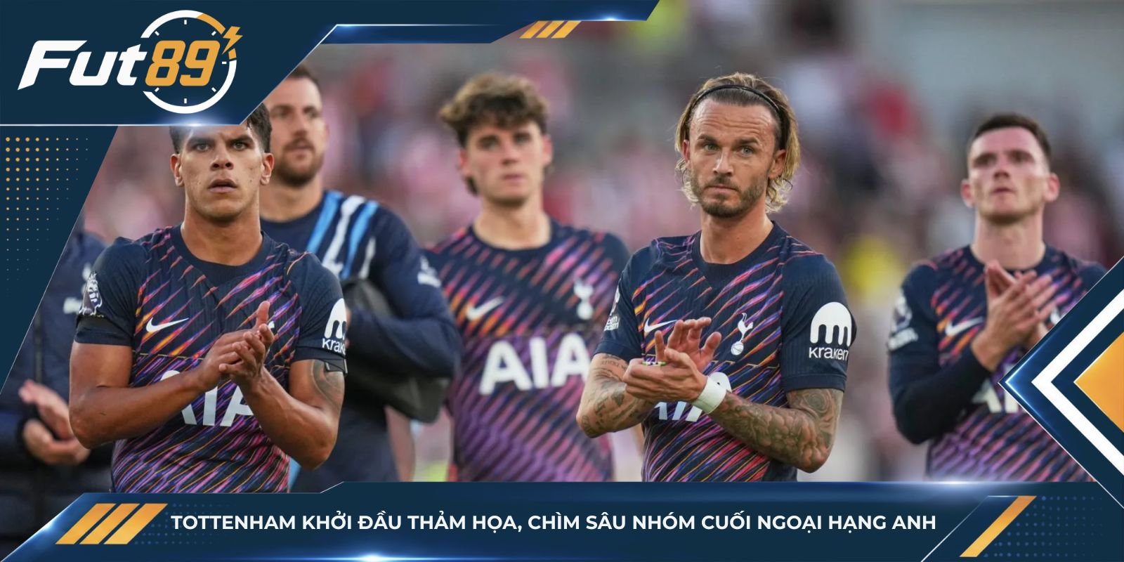 Tottenham Khởi Đầu Thảm Họa, Chìm Sâu Nhóm Cuối Ngoại Hạng Anh