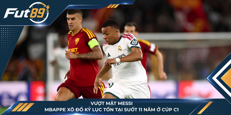 Vượt Mặt Messi, Mbappe Xô Đổ Kỷ Lục Tồn Tại Suốt 11 Năm Ở Cúp C1