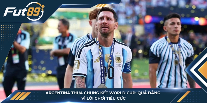 Argentina Thua Chung Kết World Cup: Quả Đắng Vì Lối Chơi Tiêu Cực