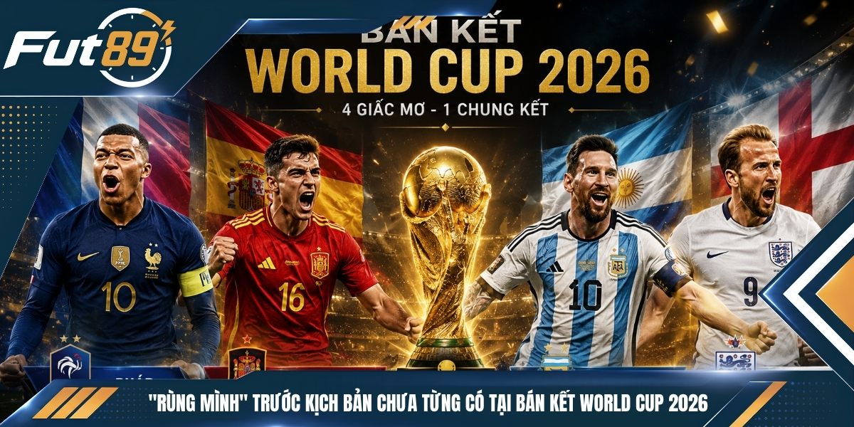 “Rùng Mình” Trước Kịch Bản Chưa Từng Có Tại Bán Kết World Cup 2026