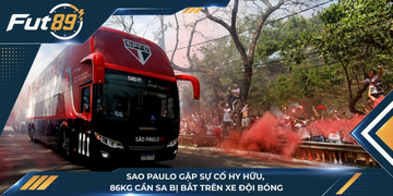 Sao Paulo Gặp Sự Cố Hy Hữu, 86kg Cần Sa Bị Bắt Trên Xe Đội Bóng