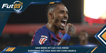 San Bằng Kỷ Lục Của Messi, Raphinha Mở Mùa Như Mơ Cùng Barca