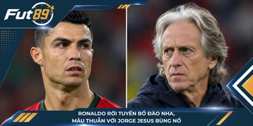 Ronaldo Rời Tuyển Bồ Đào Nha, Mâu Thuẫn Với Jorge Jesus Bùng Nổ