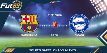 Soi Kèo Barcelona Vs Alaves – La Liga 2026 – Trận 01/11
