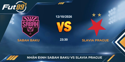 Nhận định Sabah Baku vs Slavia Prague – Champions League 2026 – 13/10