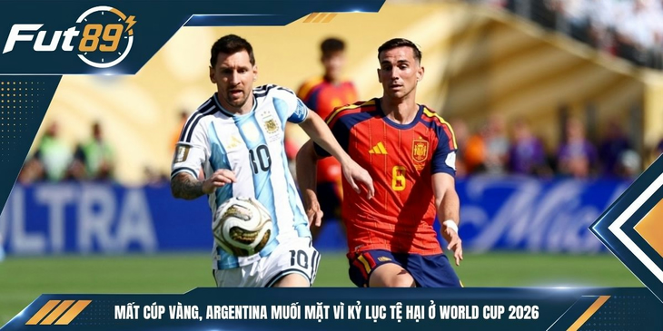 Mất Cúp Vàng, Argentina Muối Mặt Vì Kỷ Lục Tệ Hại Ở World Cup 2026