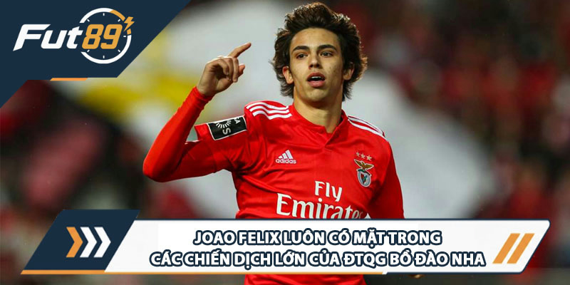 Joao Felix luôn có mặt trong các chiến dịch lớn của ĐTQG Bồ Đào Nha