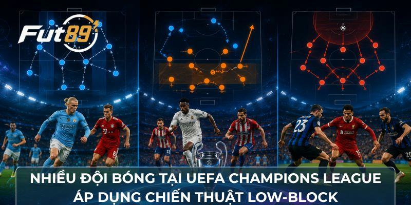 Nhiều đội bóng tại UEFA Champions League (C1) áp dụng chiến thuật low-block