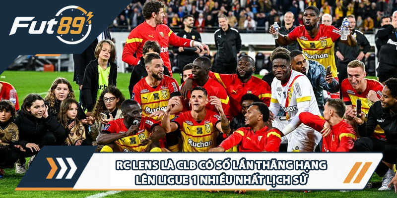 RC Lens là CLB có số lần thăng hạng lên Ligue 1 nhiều nhất lịch sử