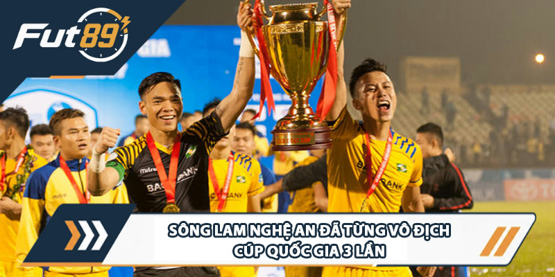 Sông Lam Nghệ An đã từng vô địch Cúp Quốc gia 2 lần