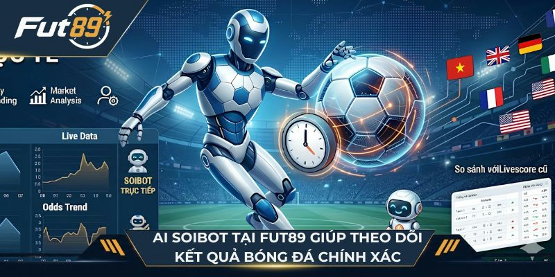 AI SoiBot tại Fut89 giúp theo dõi kết quả bóng đá chính xác