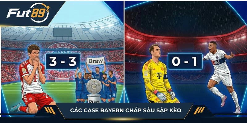 Các case Bayern chấp sâu sập kèo