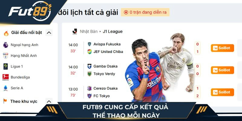 Fut89 là hệ thống cung cấp kết quả thể thao mỗi ngày