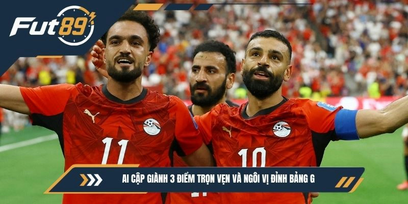 Ai Cập giành 3 điểm trọn vẹn và ngôi vị đỉnh bảng G 