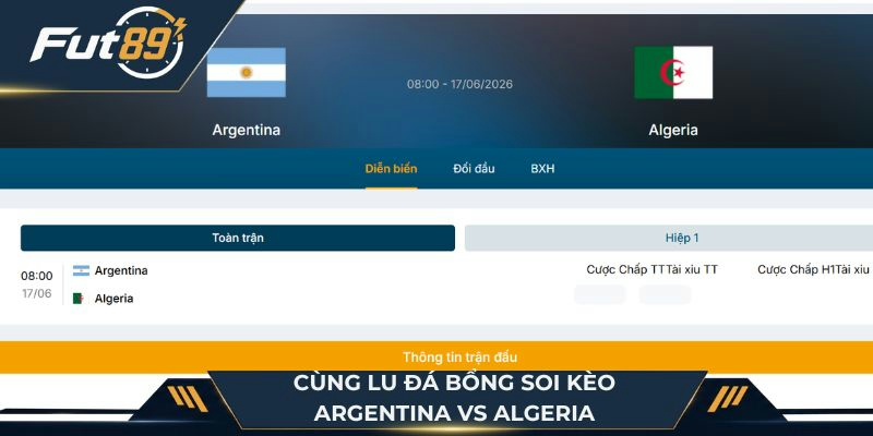 Cùng Lu Đá Bổng soi kèo Argentina vs Algeria