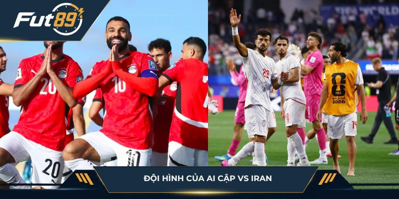 Sơ đồ ra quân của Ai Cập vs Iran