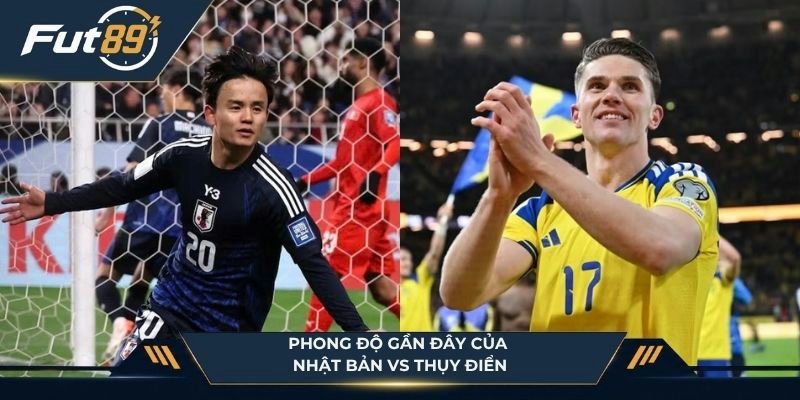 Phong độ của Nhật Bản vs Thụy Điển