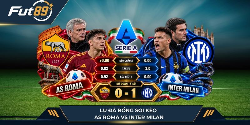 Lu Đá Bổng soi kèo AS Roma vs Inter Milan