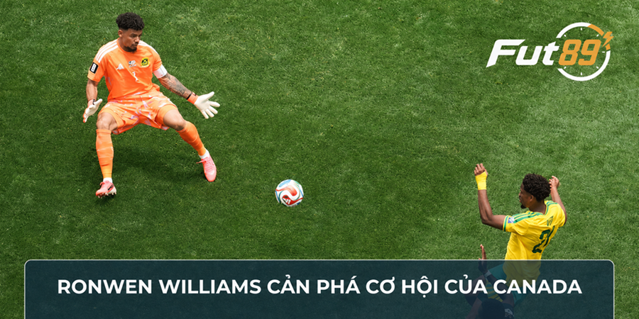 Ronwen Williams cản phá cơ hội của Canada
