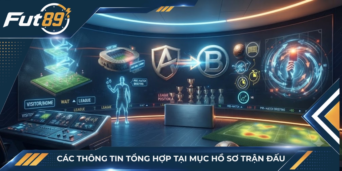 Các thông tin tổng hợp tại mục hồ sơ trận đấu